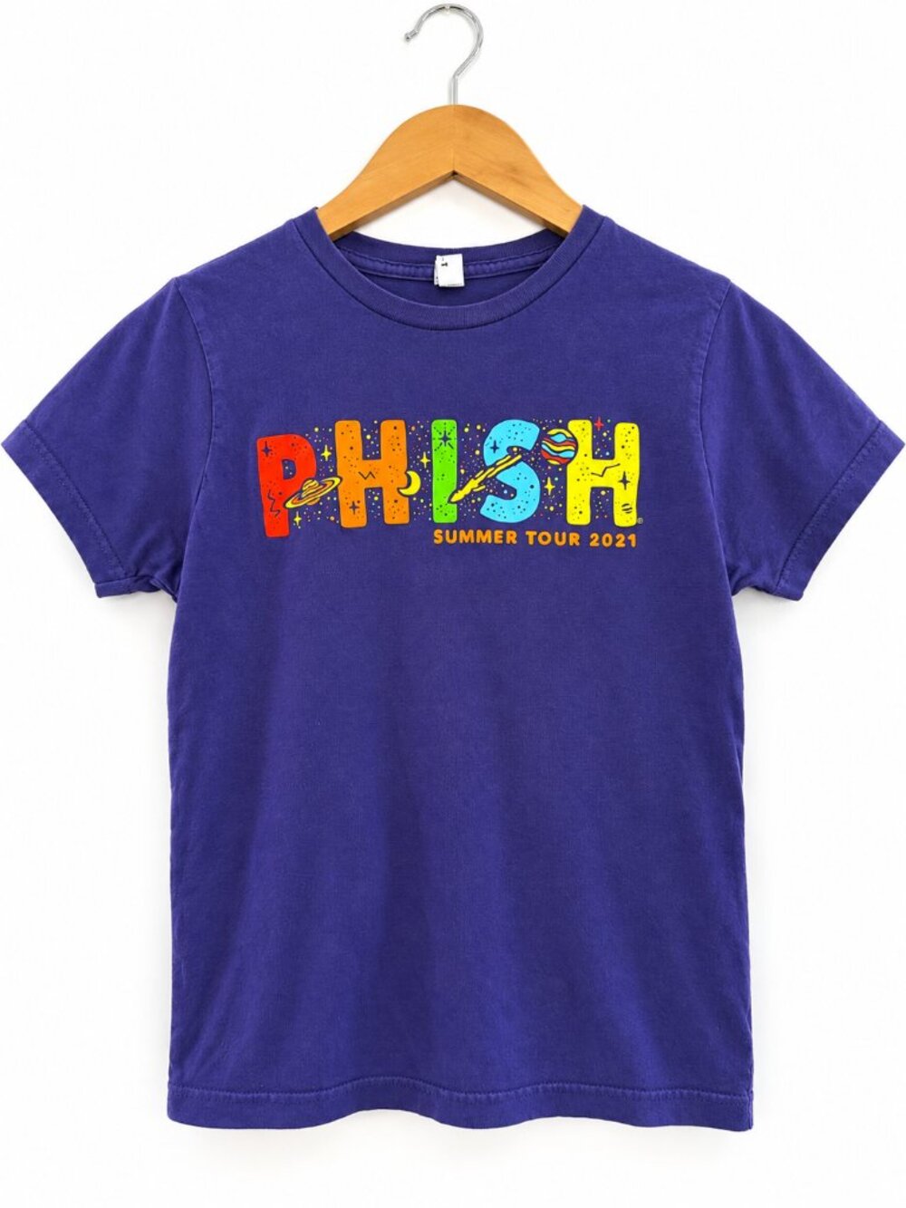 Phish Dry Goods Summer Tour 2021 Purple Graphic Concert T-Shirt Youth M Band Tee